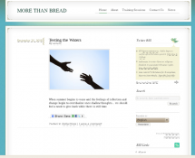 screenshot of More than bread website homepage.Website is managed by DifFused Online. Click to open link and view page.