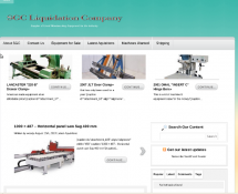 screenshot of SGC Liquidation Company website homepage.Website is managed by DifFused Online. Click to open link and view page.