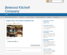 screenshot of Belwood Kitchen Company website homepage.Website is managed by DifFused Online. Click to open link and view page.