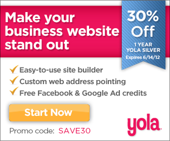 30% off 1 year Yola Silver Coupon. Click to open in new window
