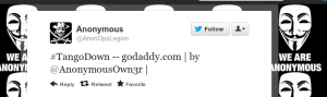 Anonymous is claiming responsibility for GoDaddy's woes