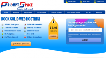 Prompt Space web hosting