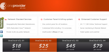 One Provider VPS offers