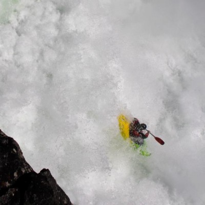 Peter Thompson Kayak.. dropping over falls