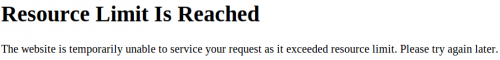 GlenCanning.com. Image showing site offline